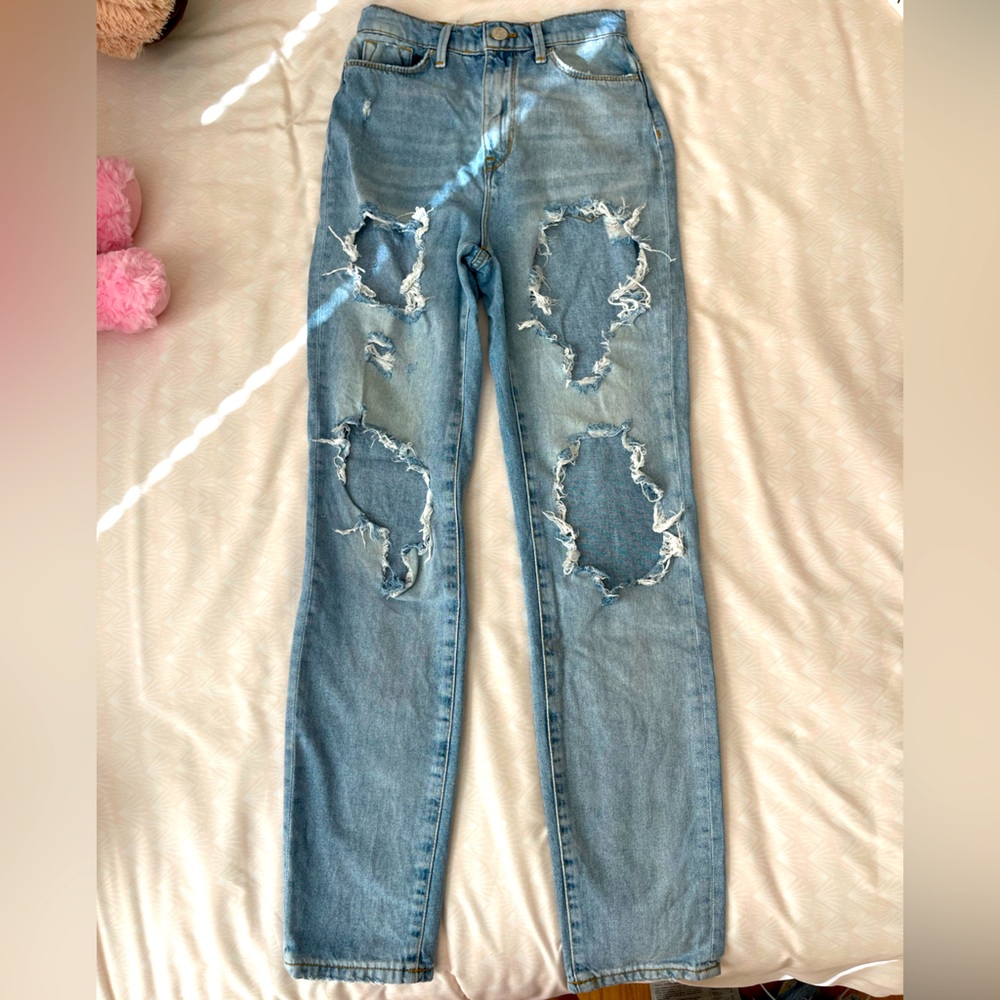 BDG High Rise Destroyed Mom Jeans from Urban Outfitters, 24